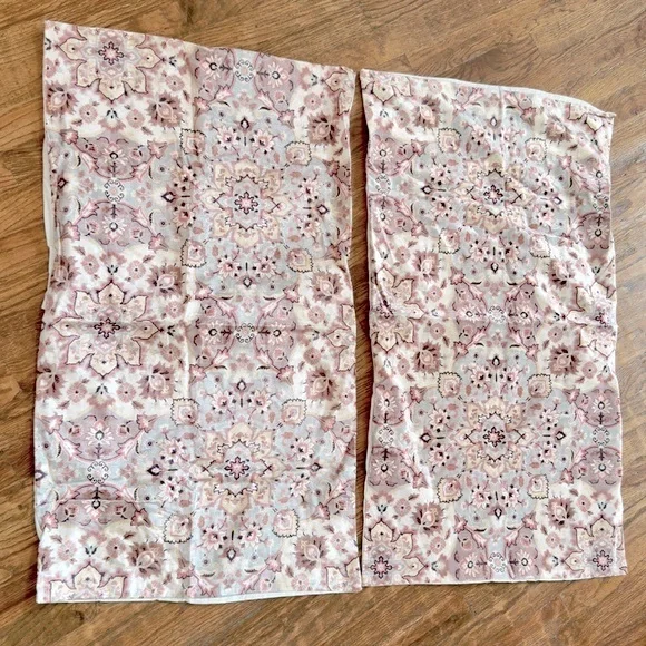 TAHARI King Size Pillow Shams - Velvet Neutral Chinoiserie Paisley Damask - Picture 11 of 13